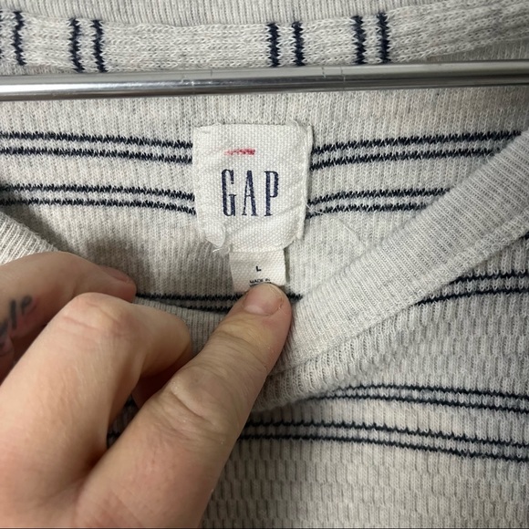 Gap Ribbed Striped Sweater Large - Picture 4 of 5